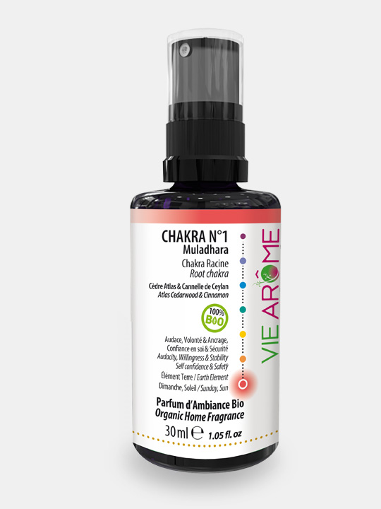VieArome-Parfum-Ambiance-Chakra-n1-30ml-02 Parfum d'ambiance Chakra 1 Racine Muladhara Bio Vie Arôme