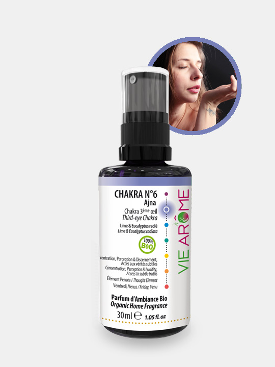 VieArome-Parfum-Ambiance-Chakra-n6-30ml-01 Parfum d'ambiance Chakra 6 Troisième Oeil Ajna Bio Vie Arôme