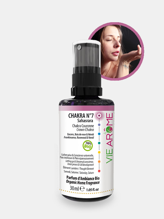 VieArome-Parfum-Ambiance-Chakra-n7-30ml-01 Parfum d'ambiance Chakra 7 Couronne Sahasrara Bio Vie Arôme