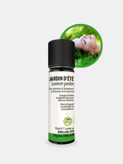 DIFFUSELLE JARDIN D’ETE* BIO Revitalisante, Senteur verte et florale