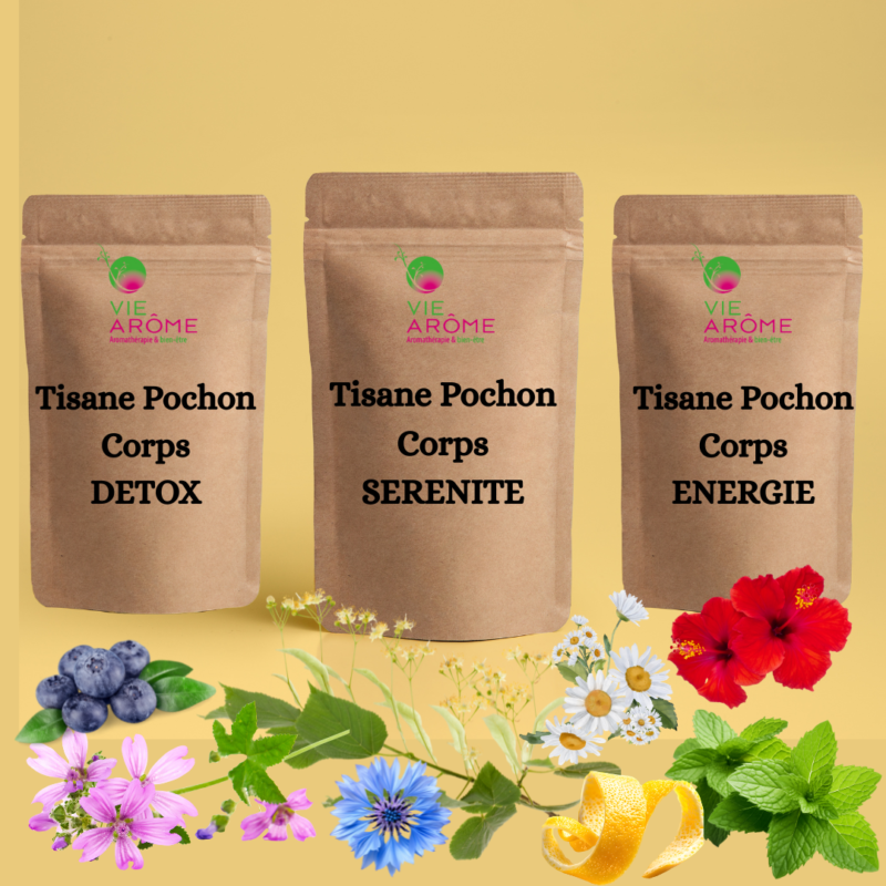 KIT TISANE POCHON CORPS VIE BIO AROME Kit 3 Tisanes Pochon Corps Bio Vie Arôme
