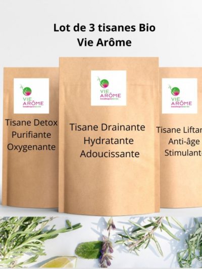 Kit 3 Tisanes Pochons Visage Bio Vie Arôme